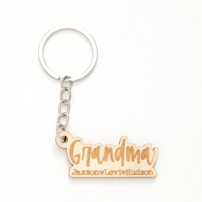 Wholesale Letter Wooden Keychains